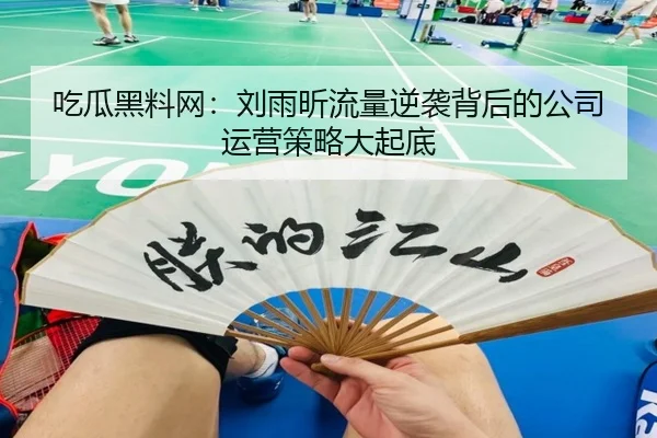 吃瓜黑料网：刘雨昕流量逆袭背后的公司运营策略大起底